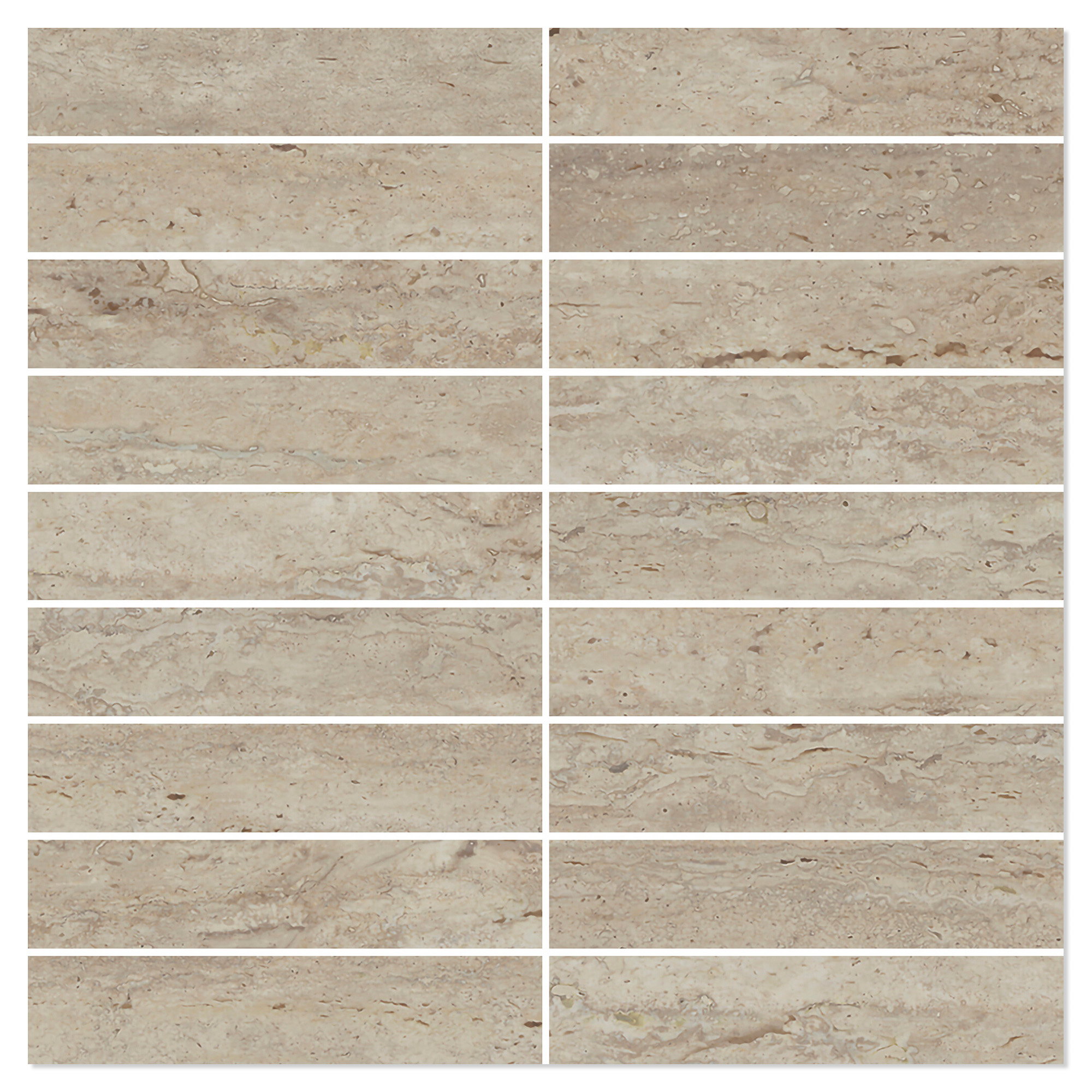 Mosaik Klinker Reflection Noce Mat 30x30 (3x15) cm