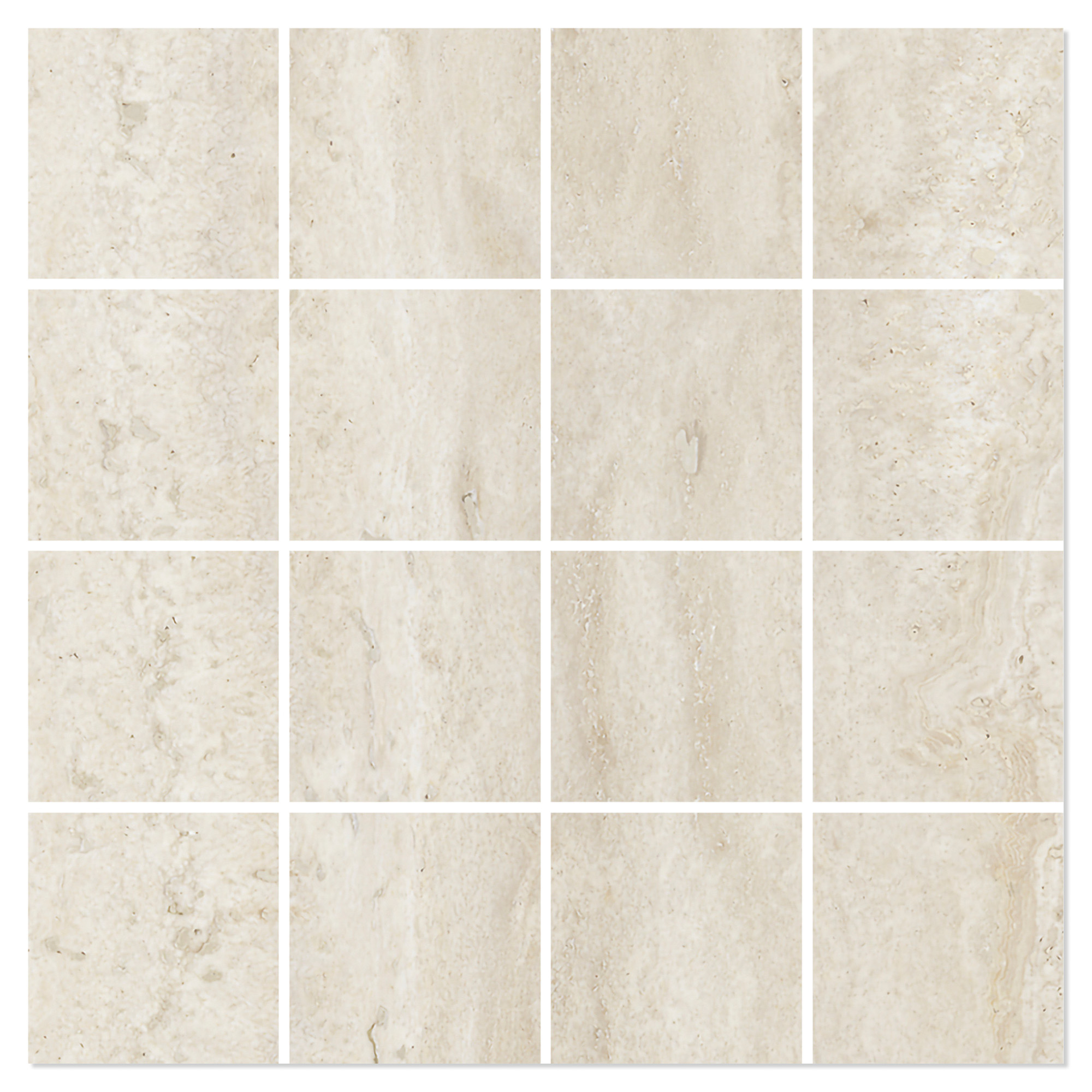 Mosaik Klinker Reflection Mandel Mat 30x30 (7x7) cm