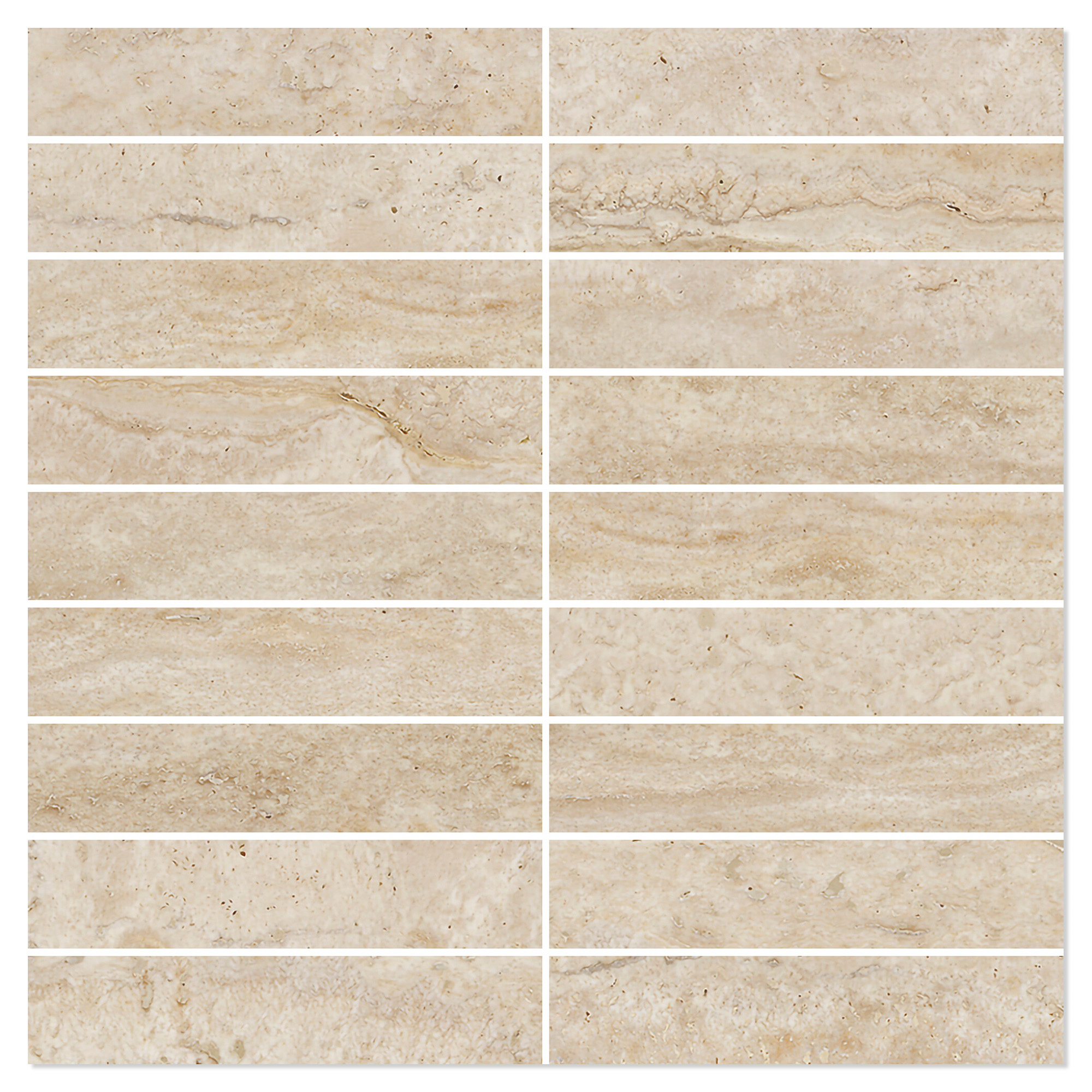 Mosaik Klinker Reflection Guld Poleret 30x30 (3x15) cm