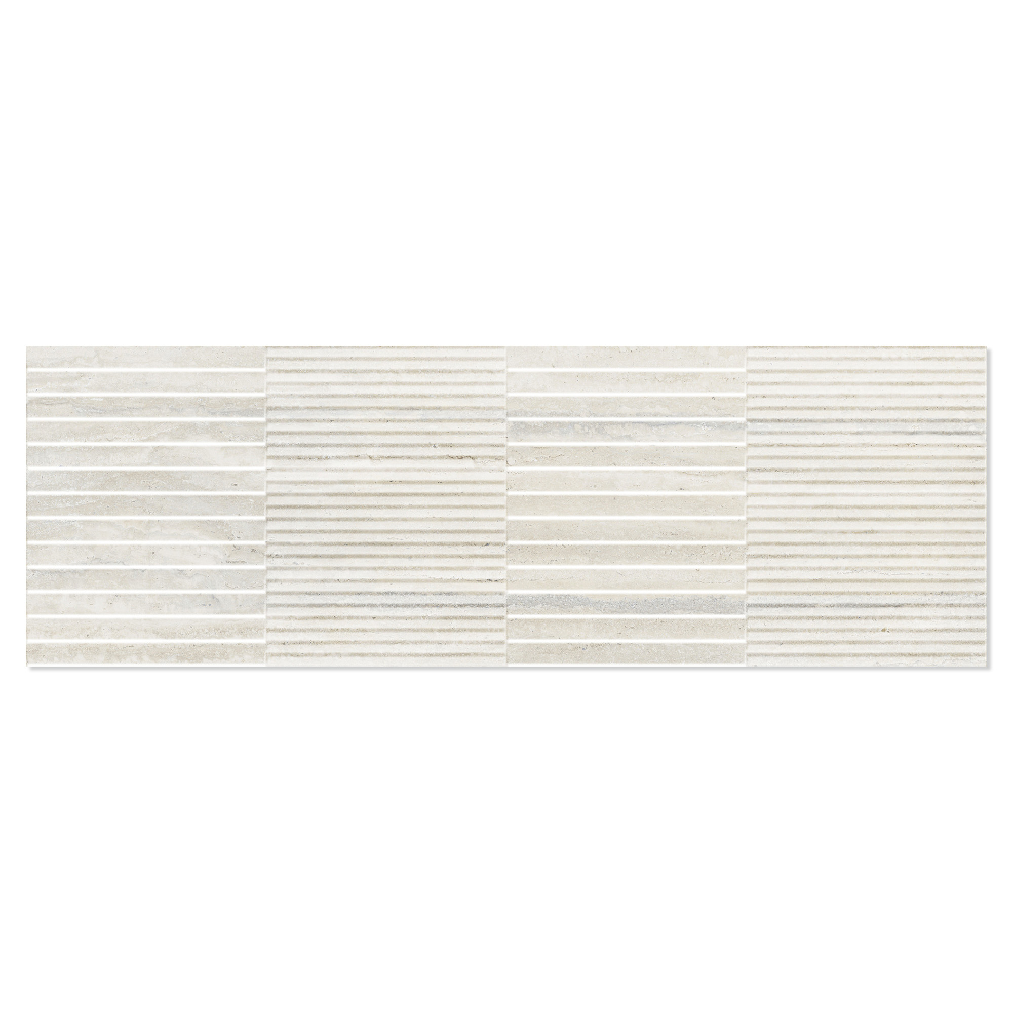 Vægflise Calca Hvidt Relief Mat 40x120 cm