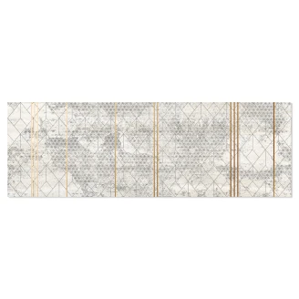 Vægflise <strong>Reflection</strong>  Hvid Deko Mat 80x120 cm (2st)