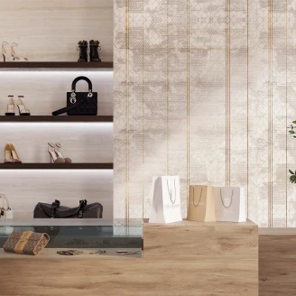 Vægflise <strong>Reflection</strong>  Beige Deco Mat 80x120 cm (2st)