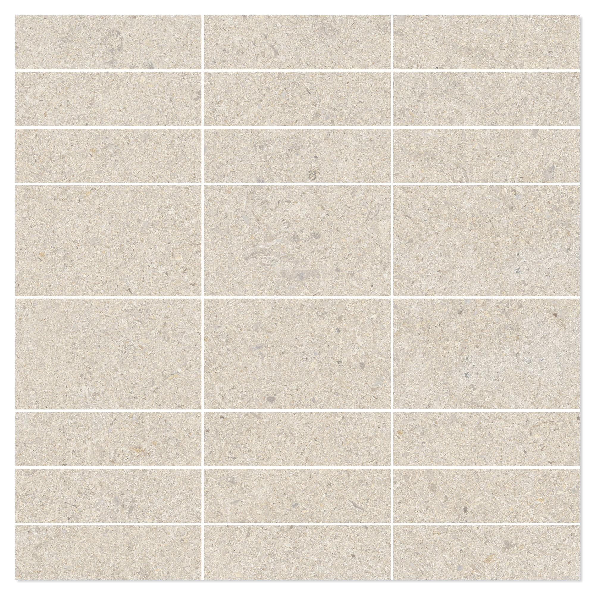 Mosaik Klinker Litha Beige Halvpoleret 30x30 cm