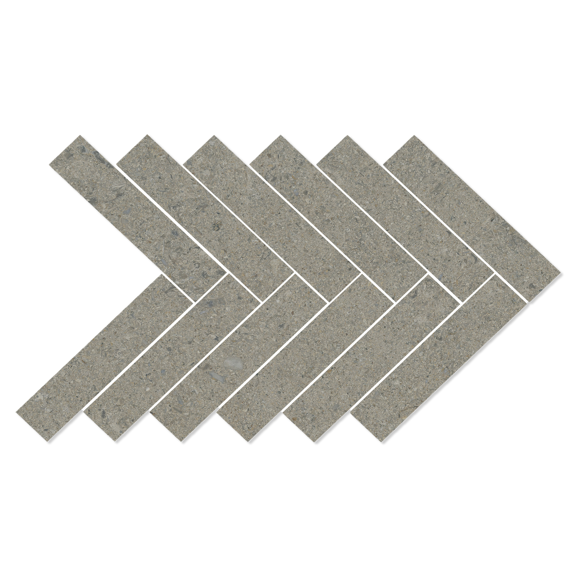Mosaik Klinker Litha Grå Beige Børstet Mat 39x22 cm