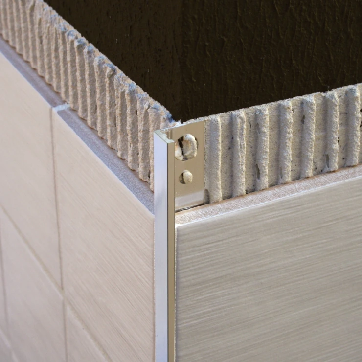 Fliseliste i Bronze L-Profil, 10mm x 2.5m