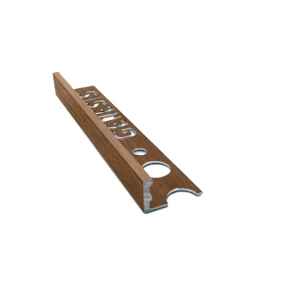 Fliseliste i Kastanje <strong>L-Profil</strong> , 10mm x 2.5m