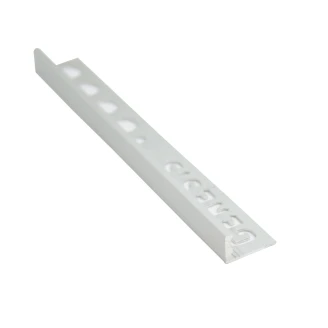Fliseliste i Mat Aluminium <strong>L-Profil</strong> , 10mm x 2.5m