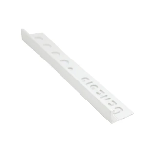 Fliseliste Hvid Mat <strong>L-Profil</strong> , 8mm x 2.5m
