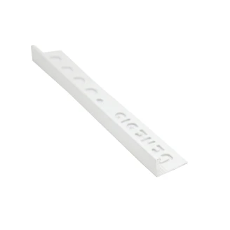 Fliseliste Hvid <strong>L-Profil</strong> , 6mm x 2.5m