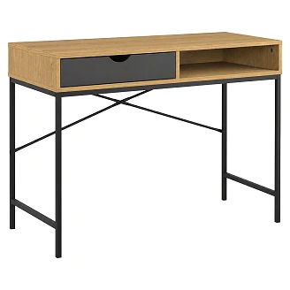 Konsolbord <strong>Helke</strong>  Natur, Sort 48x95 cm