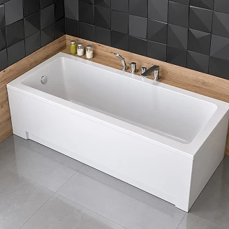 Badekar <strong>Kastoria</strong>  Hvid Blank 170 cm (Uden Panel & Afløb)