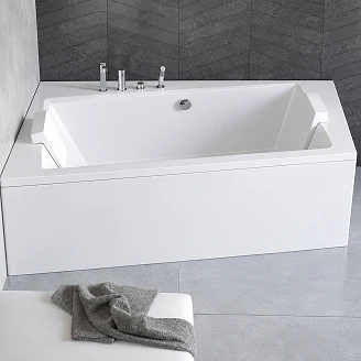 Badekar <strong>Galaxidi</strong>  Hvid Blank Venstre 150 cm (Uden Panel & Afløb)