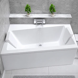 Badekar <strong>Galaxidi</strong>  Hvid Blank Venstre 170 cm (Uden Panel & Afløb)