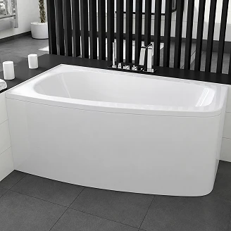 Badekar <strong>Rainfall</strong>  Hvid Blank Venstre 150 cm (Uden Panel & Afløb)