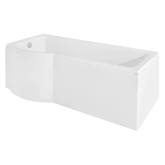 Brusebadekar <strong>Lourmarin</strong>  Hvid Blank Venstre 150 cm (Uden Panel & Afløb)