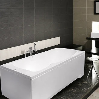 Badekar <strong>Atri</strong>  Hvid Blank 150 cm (Uden Panel & Afløb)