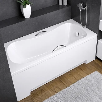 Badekar <strong>Mexico</strong>  Plus Hvid Blank 130 cm (Uden Panel & Afløb)