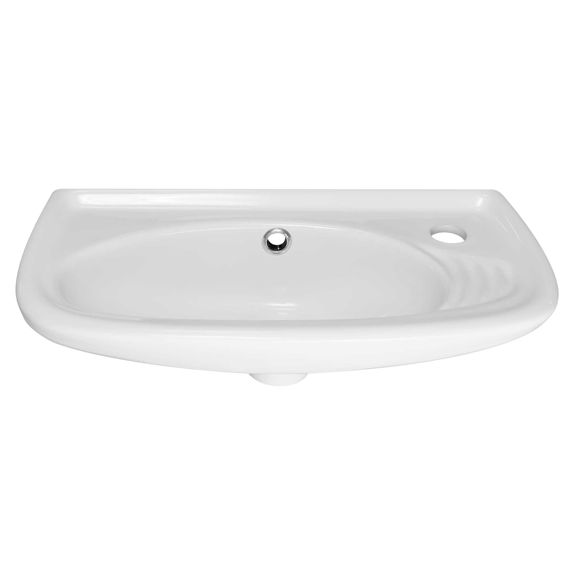 Vægmonteret Håndvask Easy Fit Hvid Blank 50x24 cm
