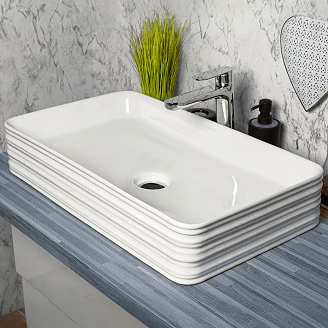 Håndvask <strong>Delvio</strong>  Hvid Blank 68x38 cm