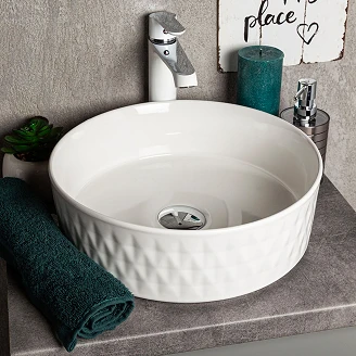 Håndvask <strong>Delvio</strong>  Hvid Blank 36 cm