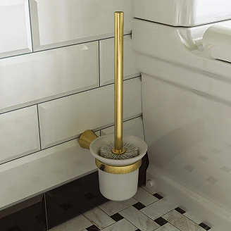 Omnires Toiletbørste <strong>Art Line</strong>  Børstet Messing Mat