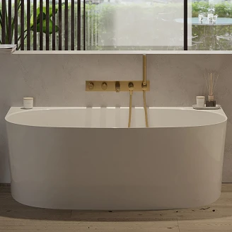 Omnires Badekar <strong>Valencia M+</strong>  Hvid Blank 158x86 cm