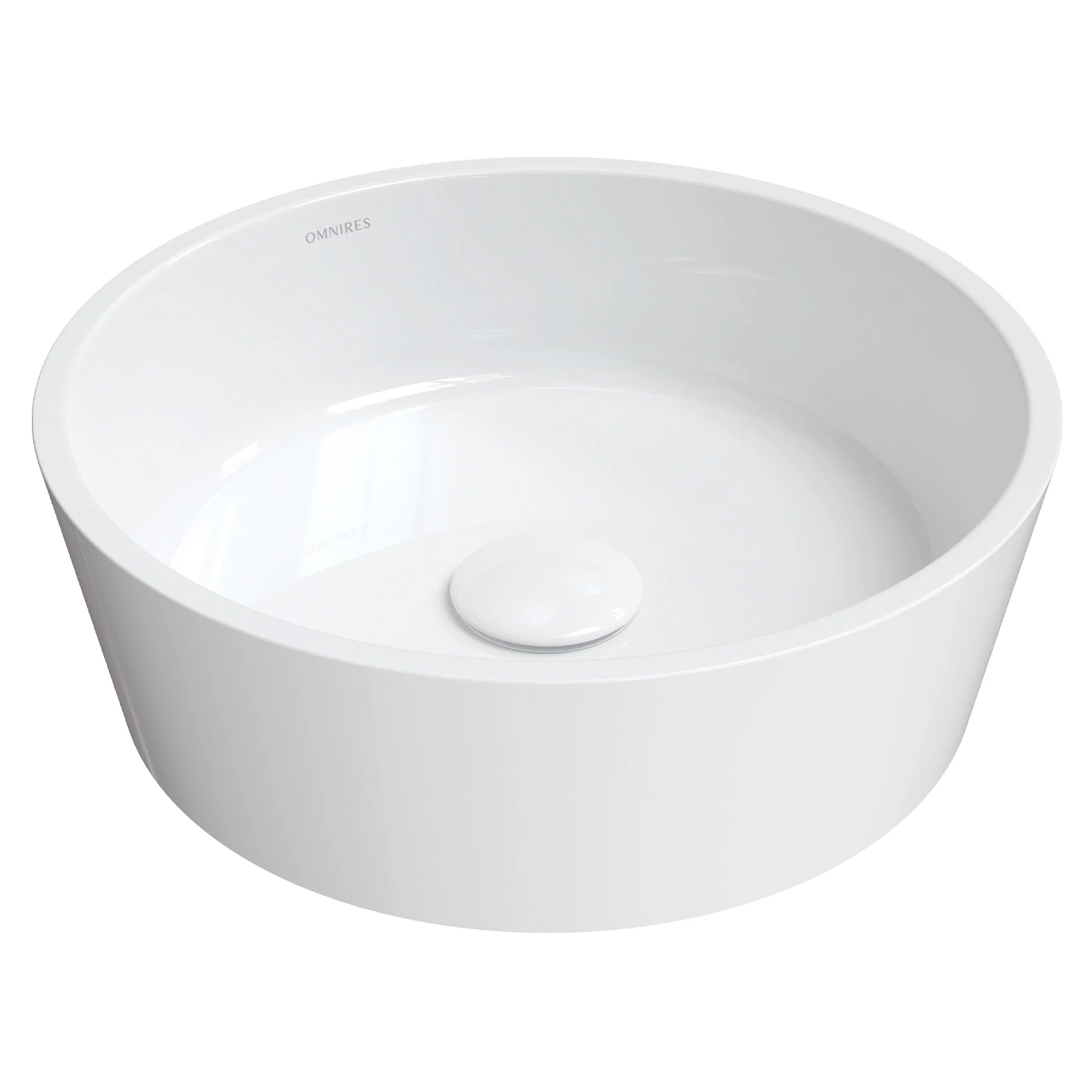 Omnires Håndvask Bari M+ Hvid Blank 38 cm