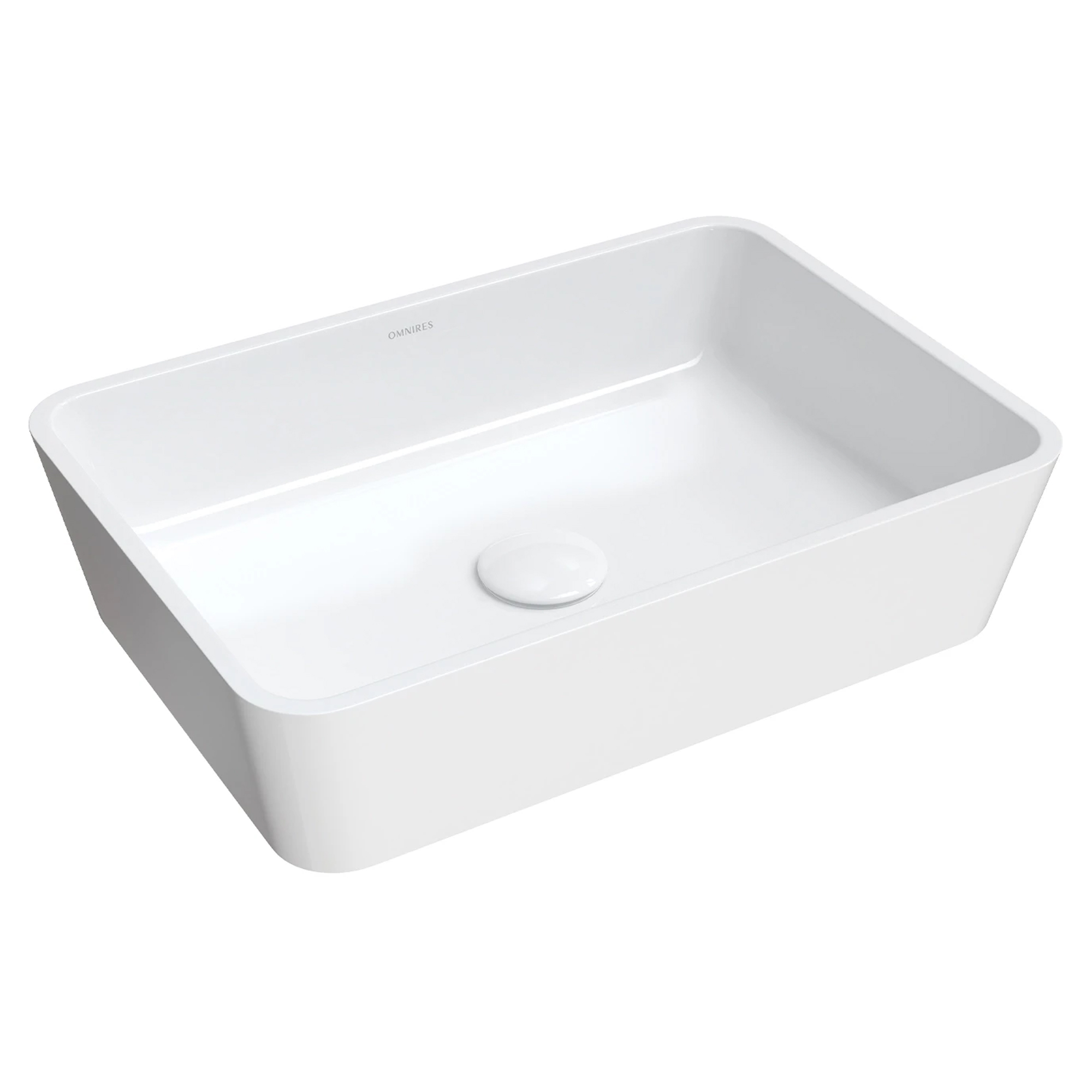 Omnires Håndvask Parma M+ Hvid Blank 50x35 cm