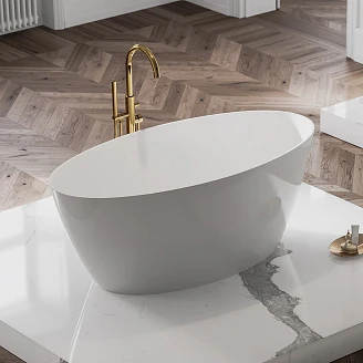 Omnires Badekar <strong>Siena M+</strong>  Hvid Blank 161x81 cm