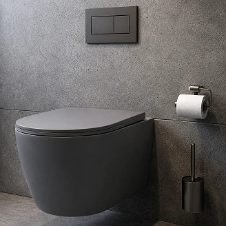 Væghængt Toilet <strong>Mila</strong>  Grå Mat