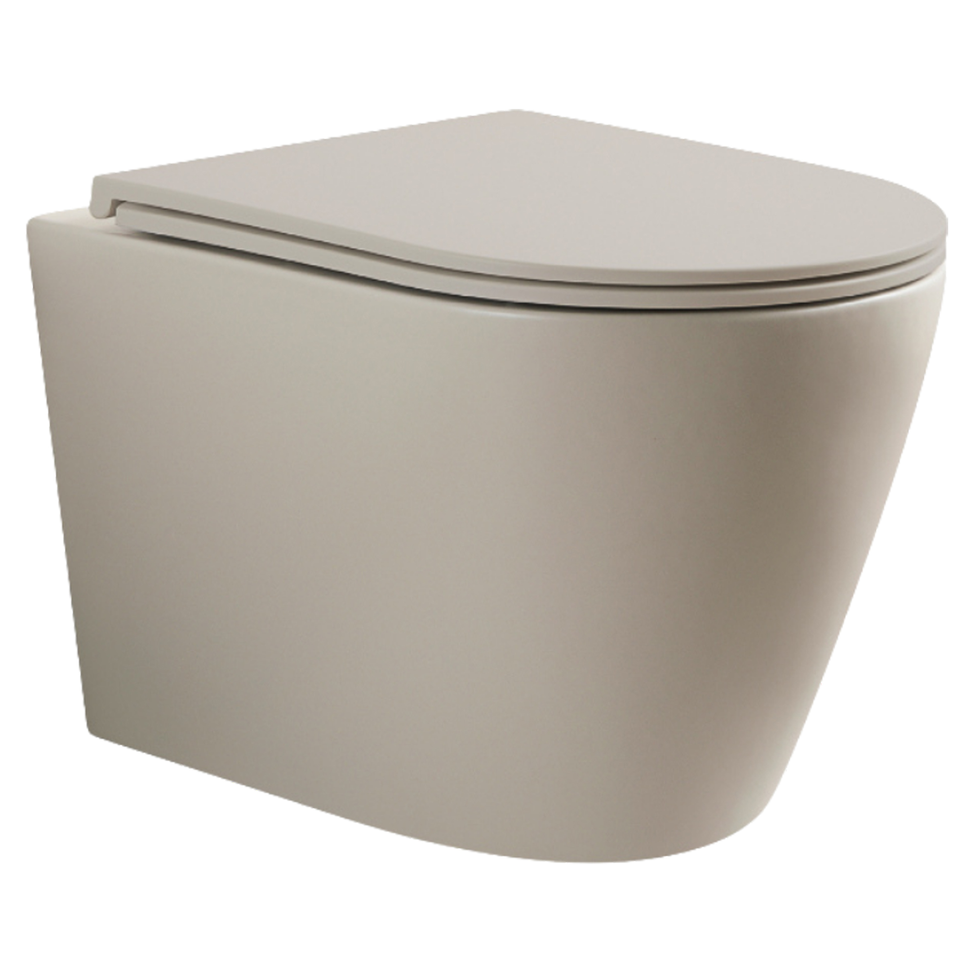 Væghængt Toilet Mila Beige Mat
