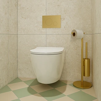 Væghængt Toilet <strong>Marone</strong>  Hvid Blank