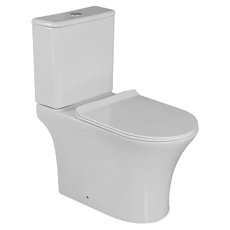 Toilet <strong>Trevio</strong>  Hvid Blank P-lås