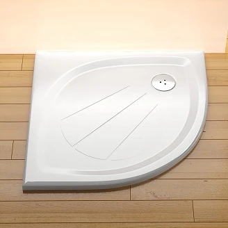 Ravak Brusekar <strong>Elipso Pro</strong>  90x90 Rund Hvid Blank