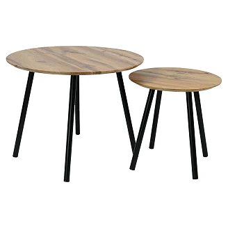 Sæt med Sofaborde Ø40 & Ø60 cm <strong>Tivre</strong>  Eg
