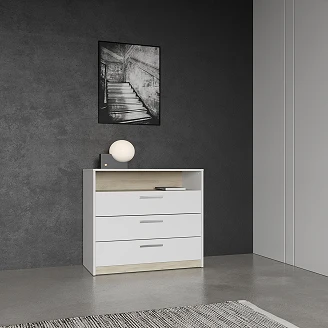 Skænk <strong>Welton</strong>  Hvid, Kronberg Eg 83x40 cm