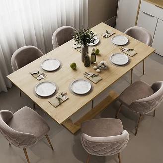 Spisebord <strong>Axessa</strong>  Hamilton Eg, Hvid 160x90 cm