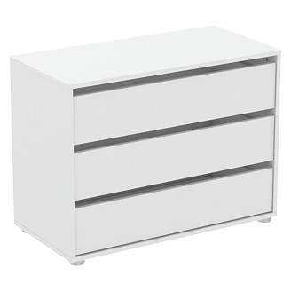 Kommode <strong>Bloxen</strong>  Hvid, 3 Skuffer 80x40 cm