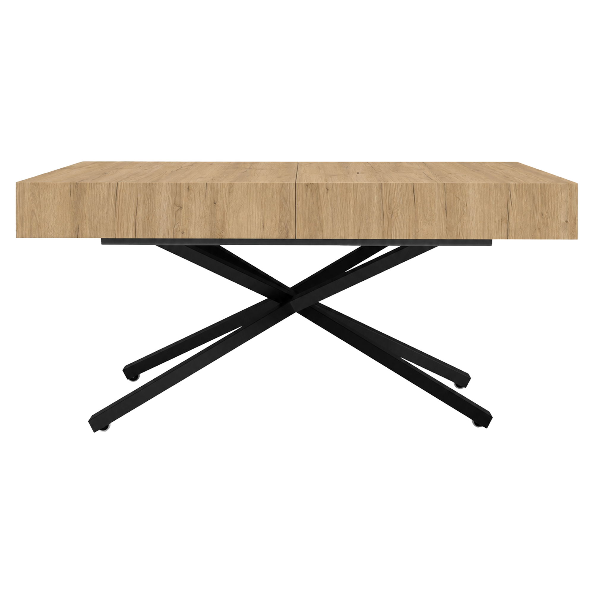 Bord Utdragbart Mimosa Guld Craft-Ek 120 cm med X-Ben & Justerbar Höjd
