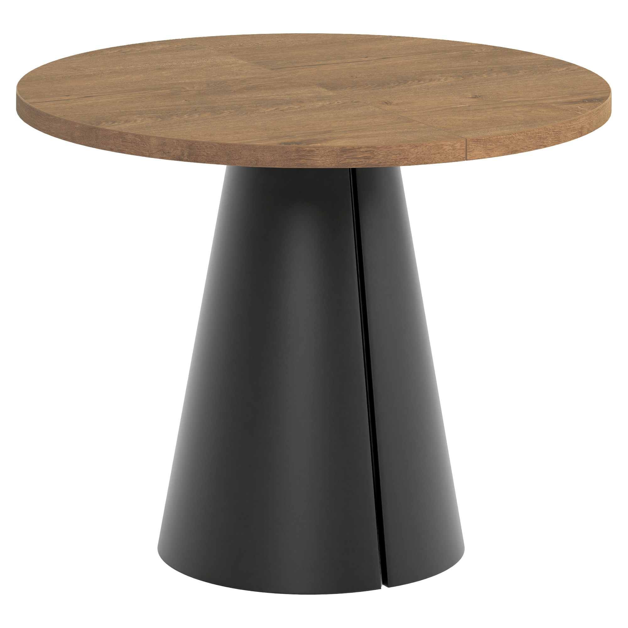 Matbord Utdragbart Acrux Mörk Lefkas-Ek Ø100/176 cm
