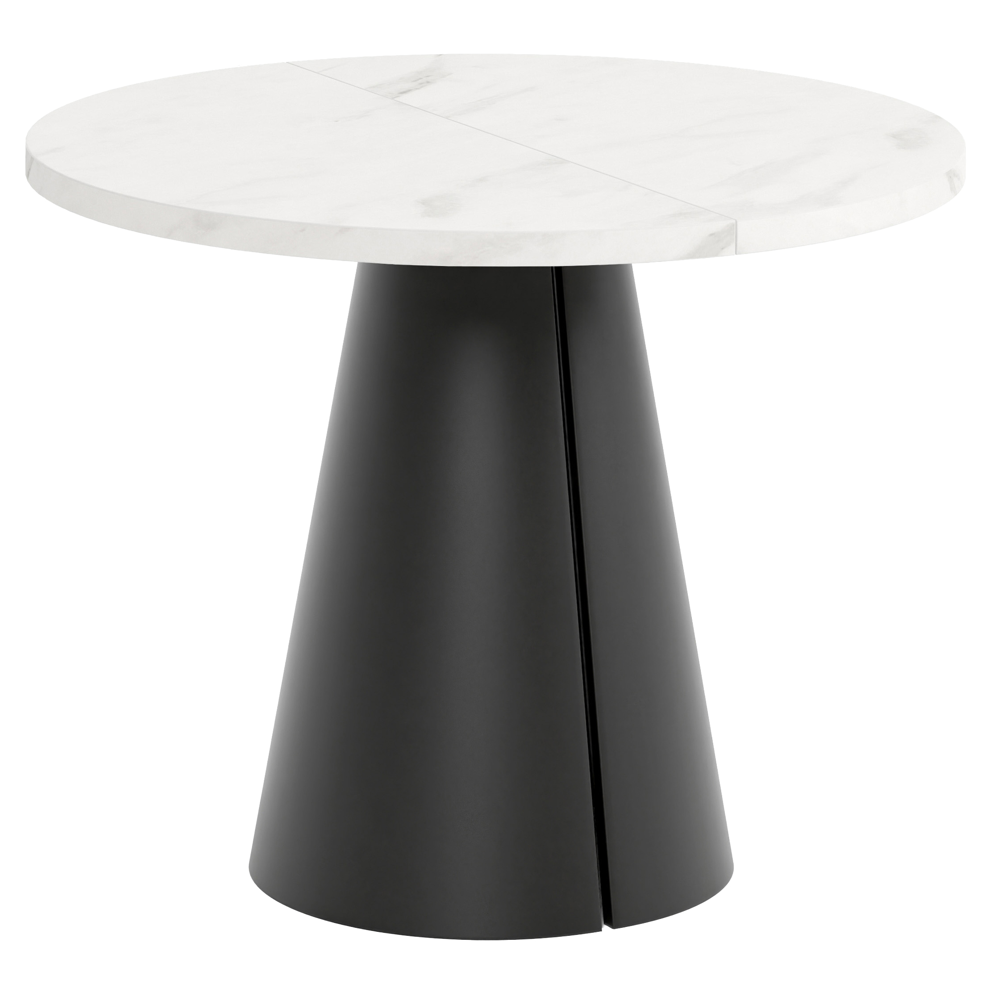 Matbord Utdragbart Acrux Bianco Marmor Ø100/176 cm