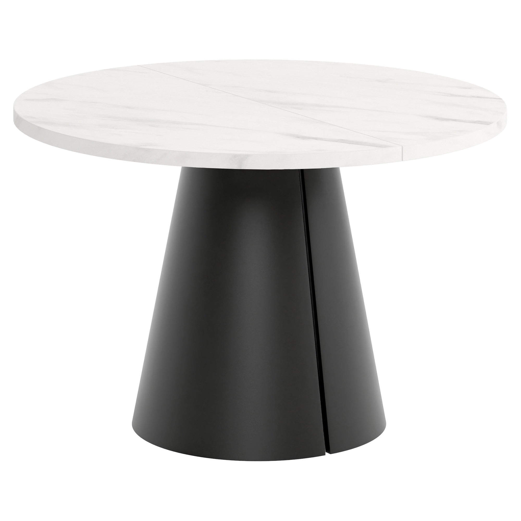 Matbord Utdragbart Acrux Bianco Marmor Ø120/196 cm