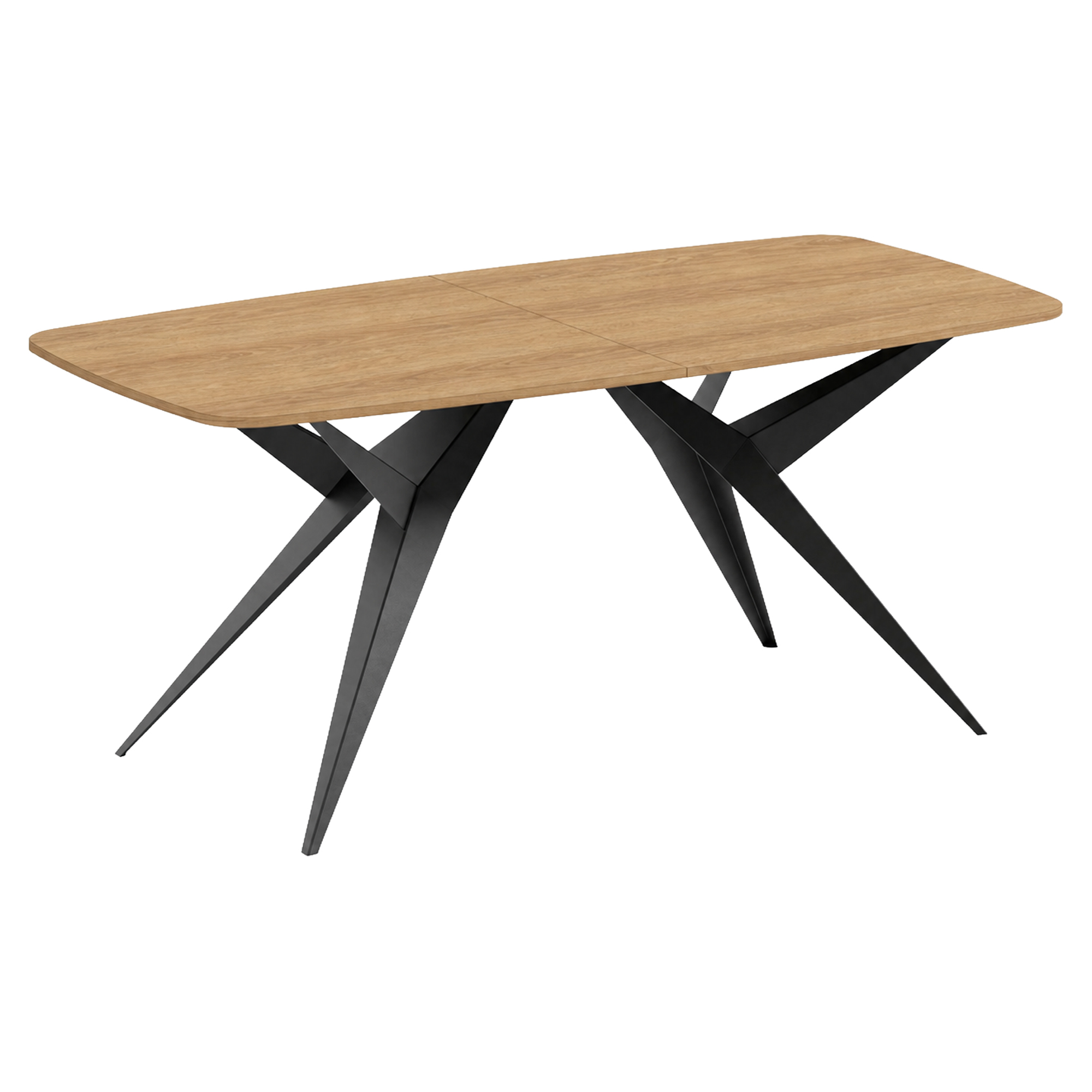 Matbord Utdragbart Hollow Naturlig Hikora-Ek 160/236 cm