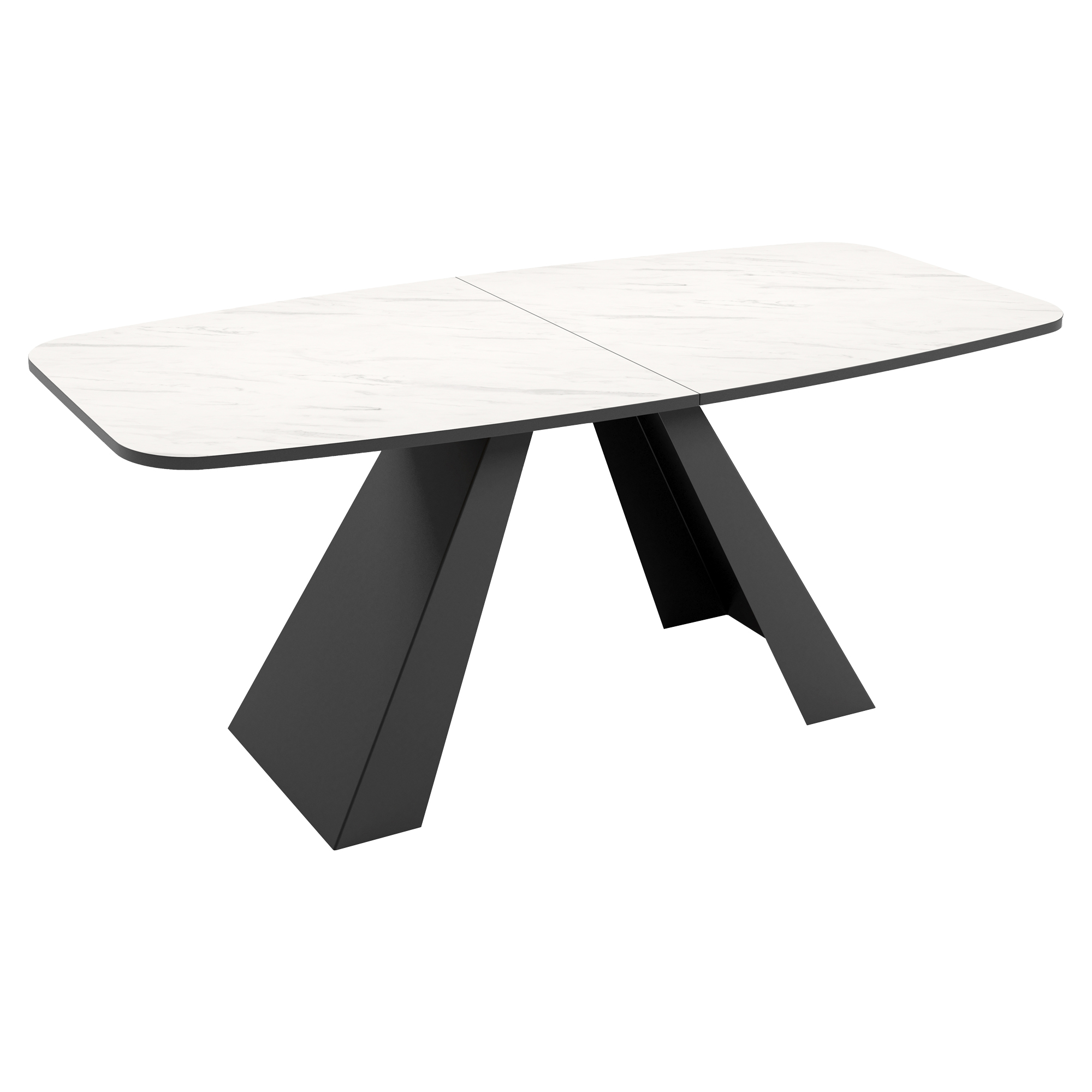 Matbord Utdragbart Ligna Bianco Marmor 160/198 cm