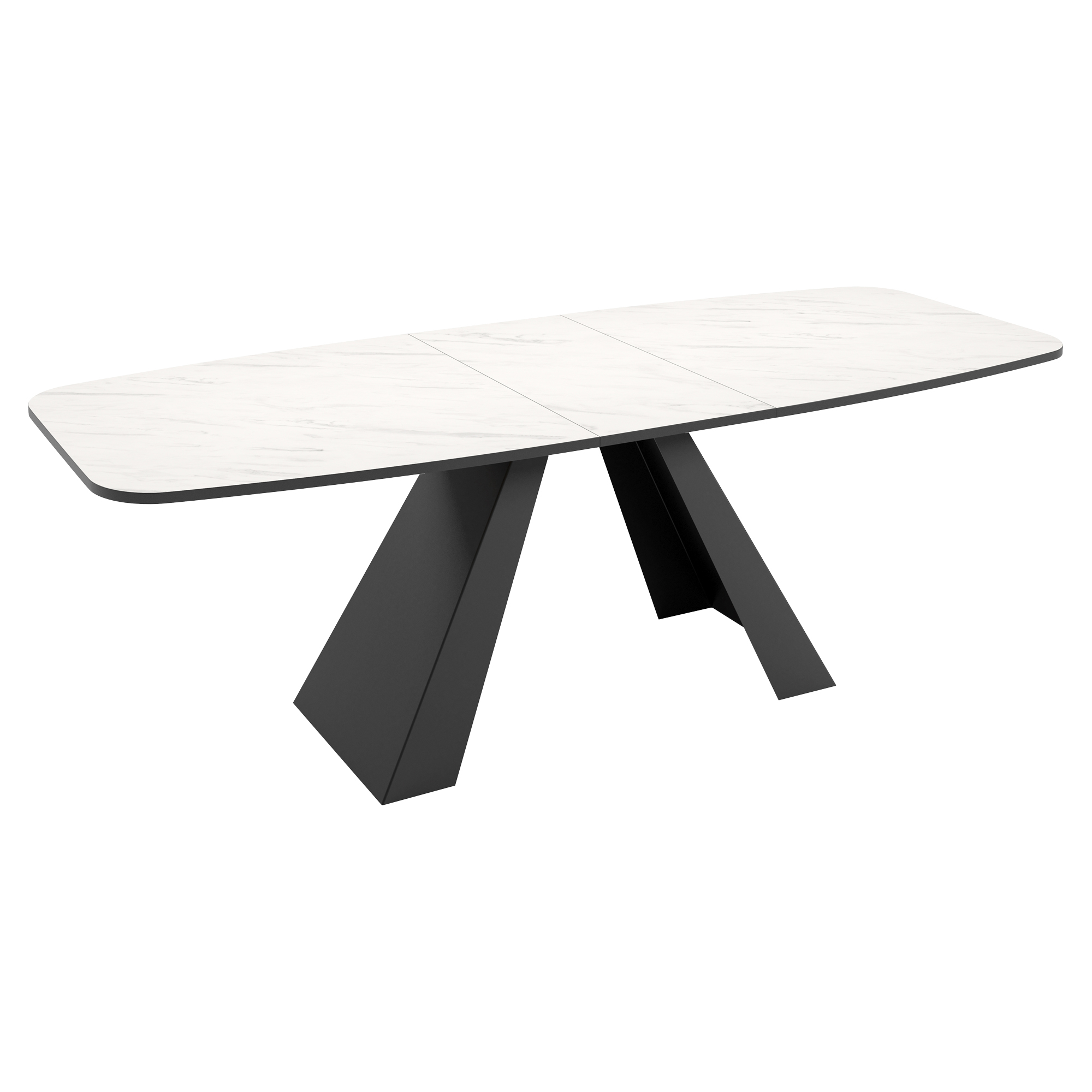 Matbord Utdragbart Ligna Bianco Marmor 180/218 cm