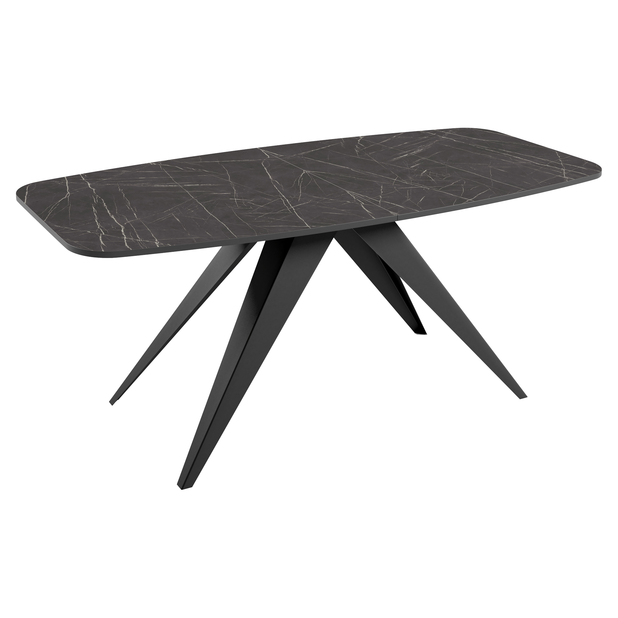 Matbord Utdragbart Arbora Svart Grigia Pietra 180/218 cm