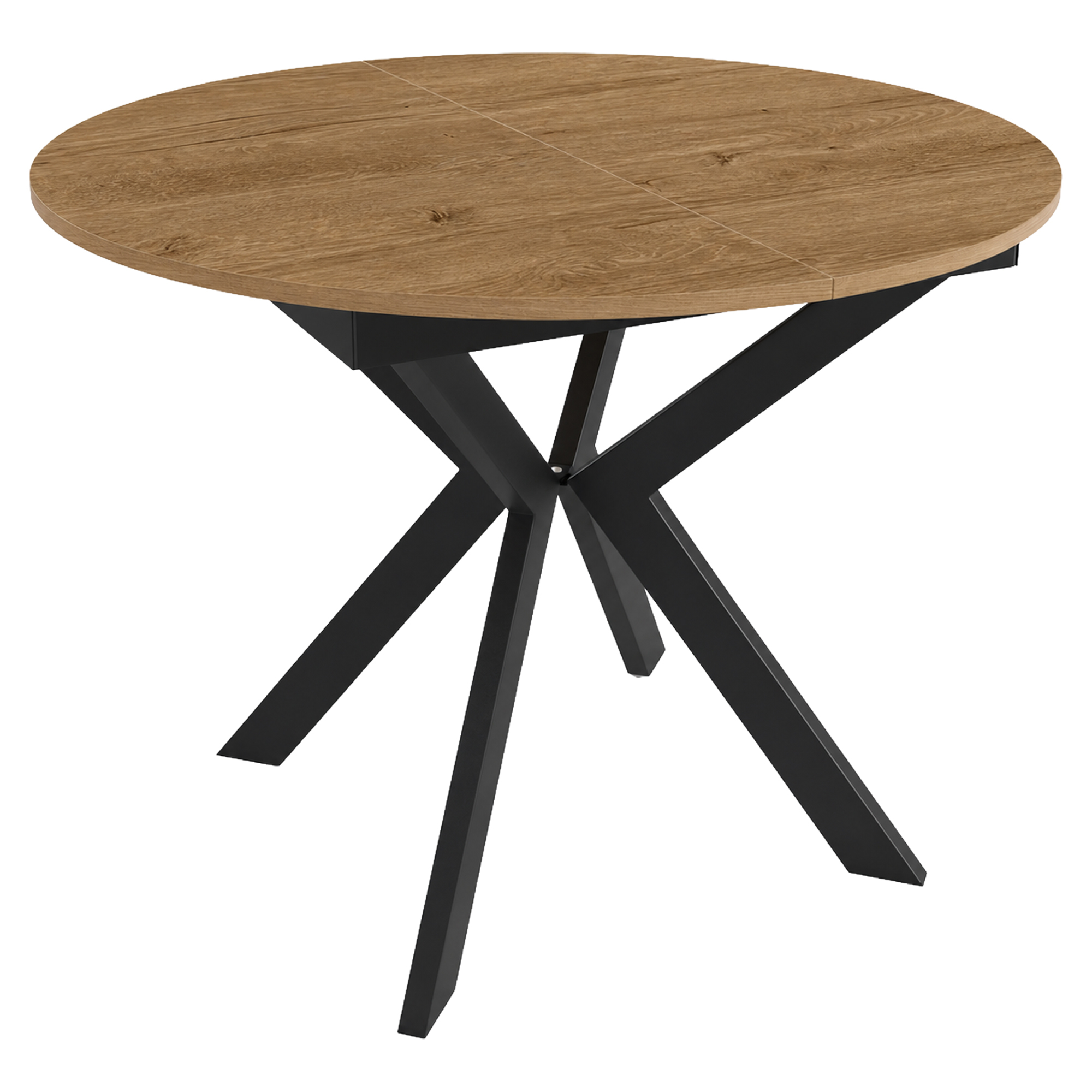 Matbord Utdragbart Ethnicraft Mörk Lefkas-Ek Ø100/138 cm
