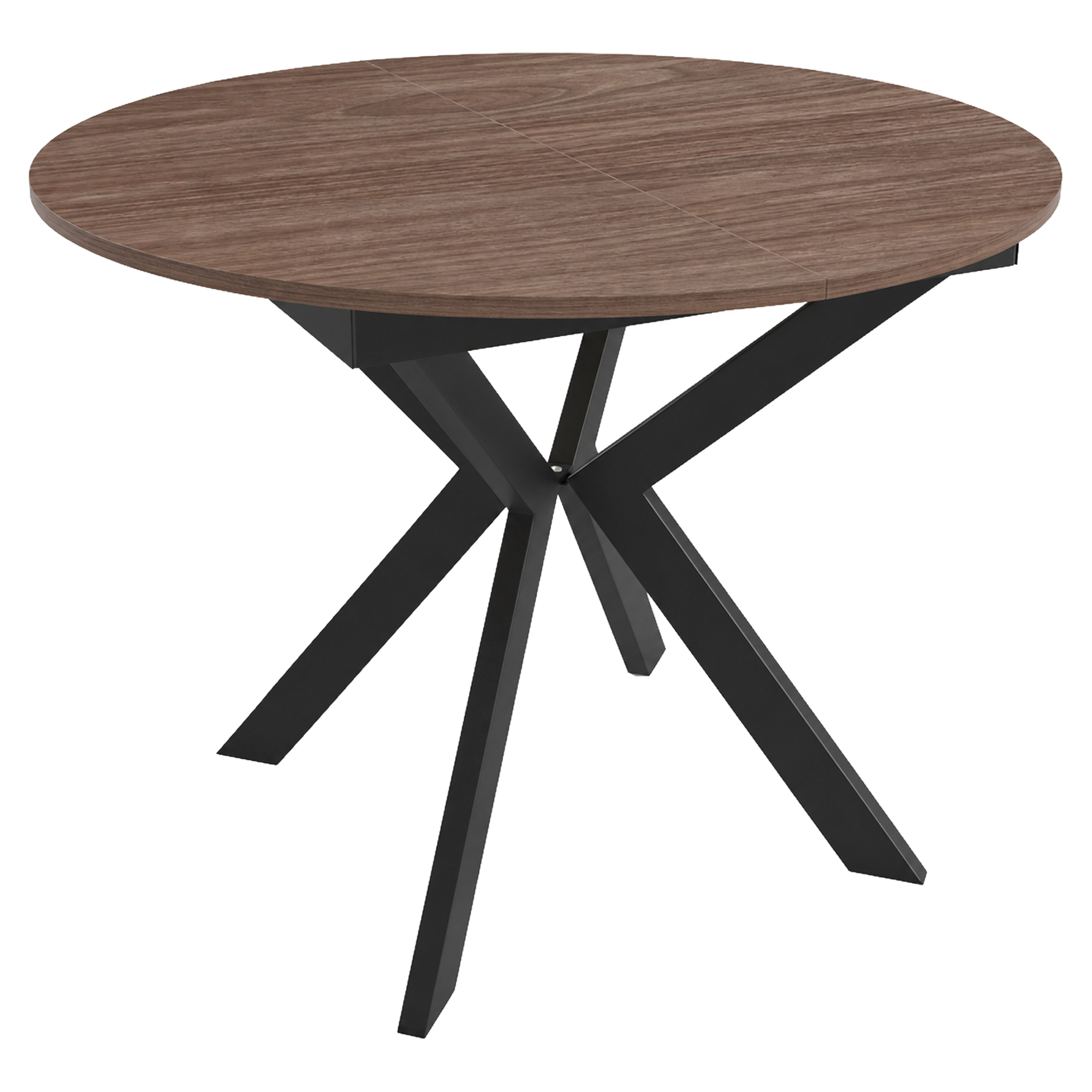 Matbord Utdragbart Ethnicraft Italiensk Valnöt Ø100/138 cm