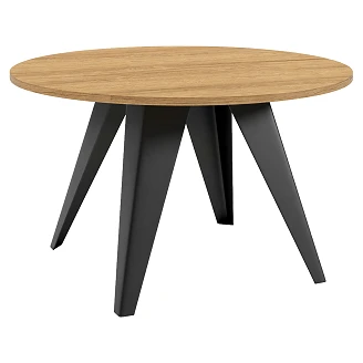 Soffbord <strong>Tarim</strong>  Naturlig Hikora-Ek Ø75 cm