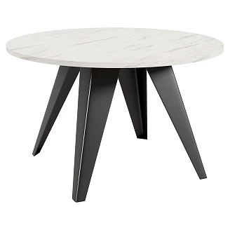 Soffbord <strong>Tarim</strong>  Bianco Marmor Ø75 cm